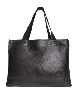 Chanel Vintage Timeless Quilted Tote, Lambskin,Black,5101529(97-99),3*